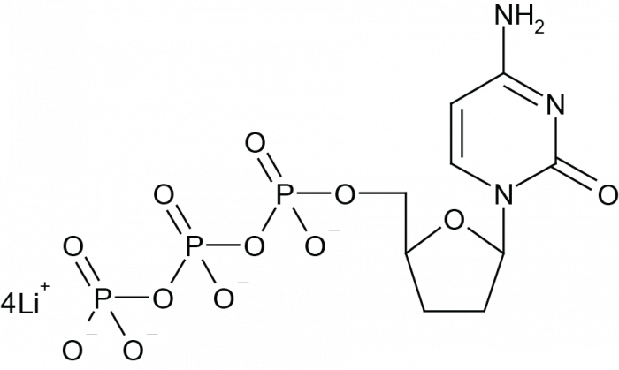 2',3'-Dideoxycytidine-5'-Triphosphate Chemical Structure