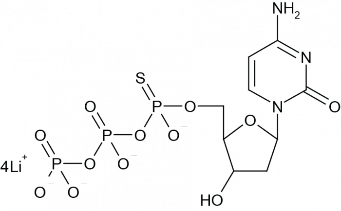 2'-Deoxycytidine-5'-O-(1-Thiotriphosphate) Chemische Struktur