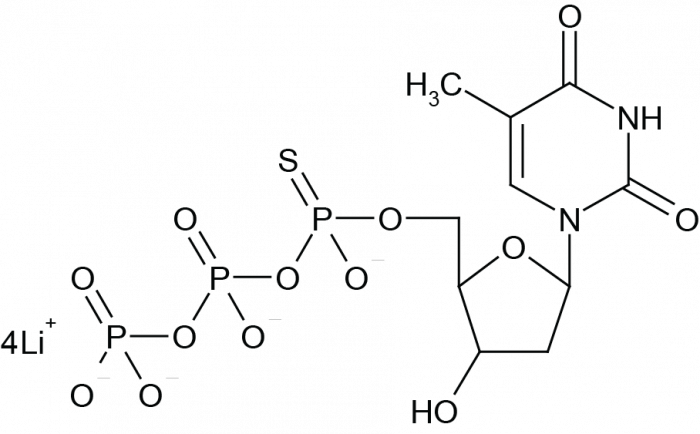 2'-Deoxythymidine-5'-O-(1-Thiotriphosphate) Chemical Structure