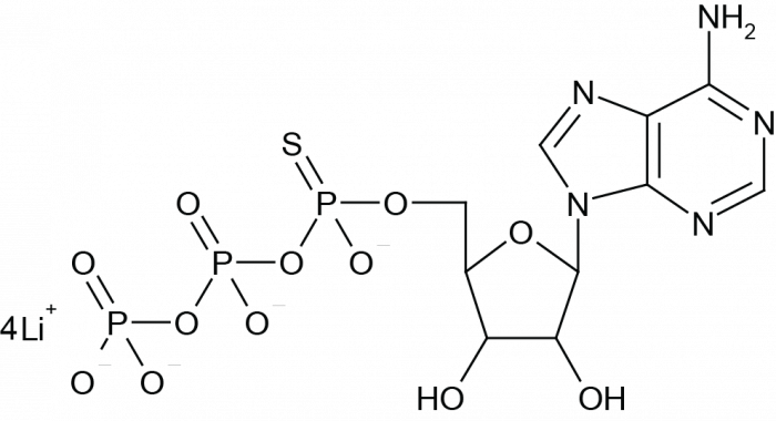 Adenosine-5'-O-(1-Thiotriphosphate) Chemical Structure