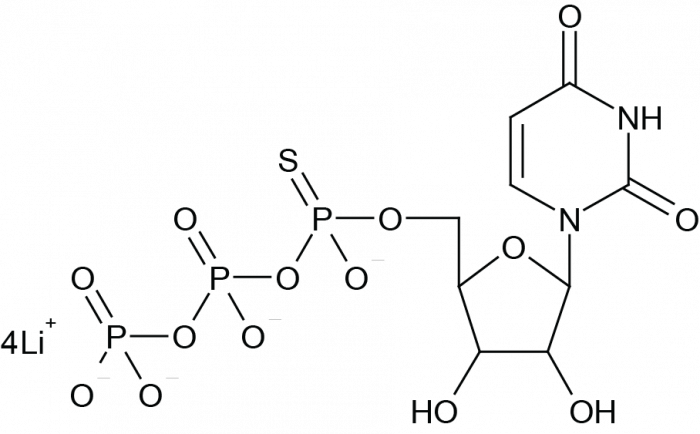 Uridine-5'-O-(1-Thiotriphosphate) Chemische Struktur