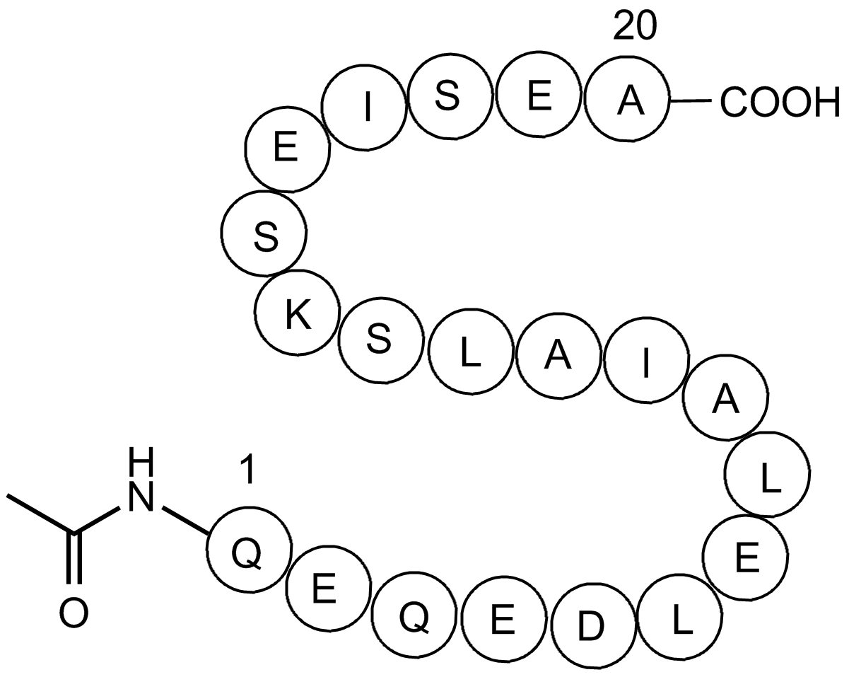 EGF receptor substrate eps15 acetyl - [Mus musculus]/[Homo sapiens]  Chemical Structure