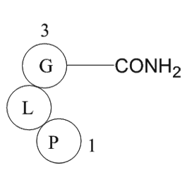 Melanocyte stimulating hormone release inhibiting factor  Chemical Structure