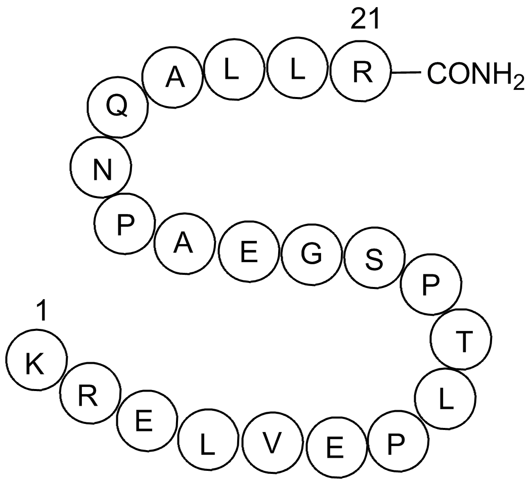 EGF-R (661-681) T669 Peptide  Chemical Structure