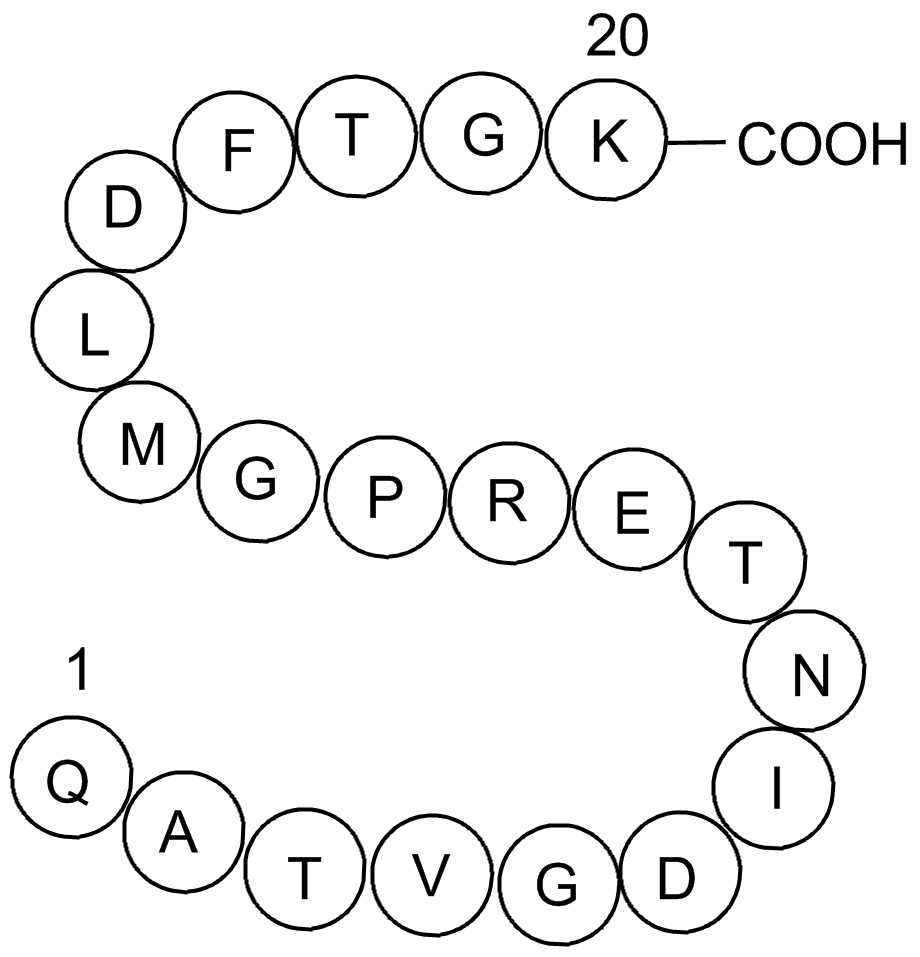 Diazepam-Binding Inhibitor Fragment, human  Chemical Structure